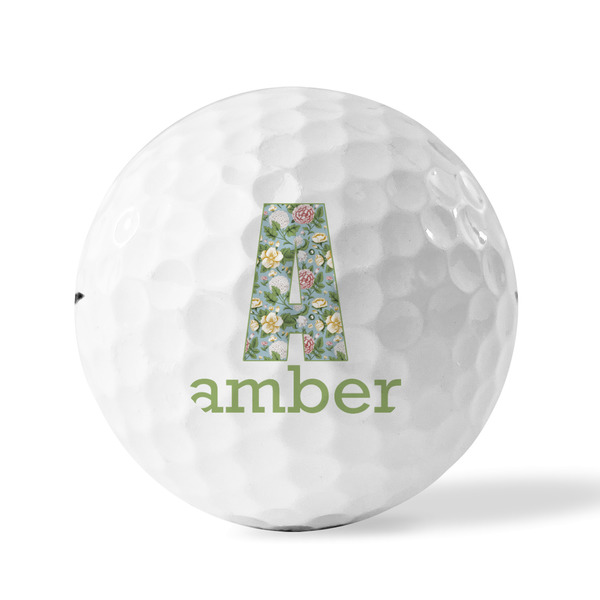 Vintage Floral Golf Balls - Titleist - Set of 3 - FRONT