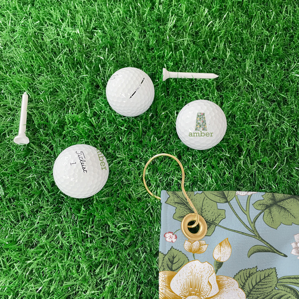 Vintage Floral Golf Balls - Titleist - Set of 3 - LIFESTYLE