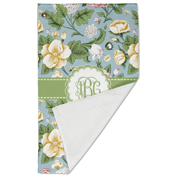 Vintage Floral Golf Towel - Folded (Large)