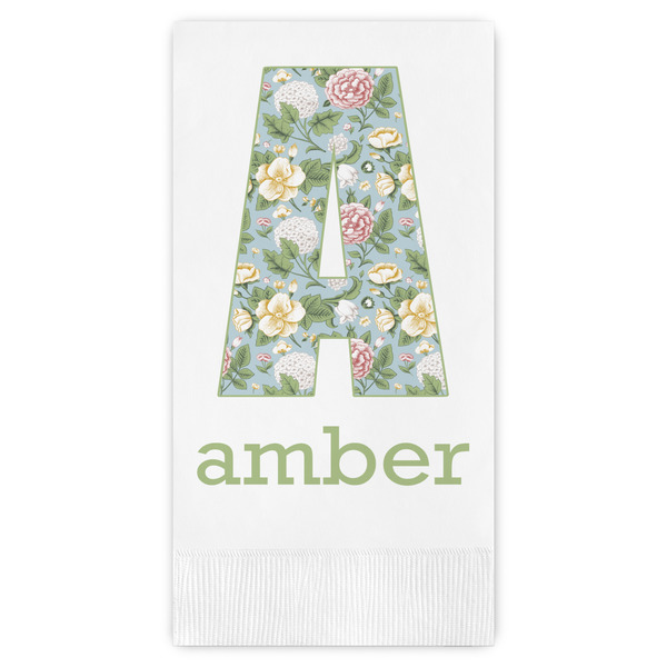 Custom Vintage Floral Guest Paper Towels - Full Color (Personalized)