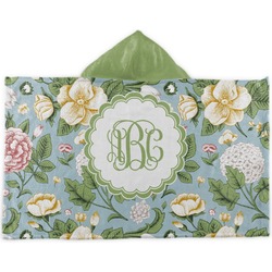 Vintage Floral Kids Hooded Towel (Personalized)