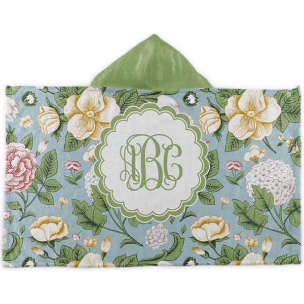 Custom Vintage Floral Kids Hooded Towel (Personalized)