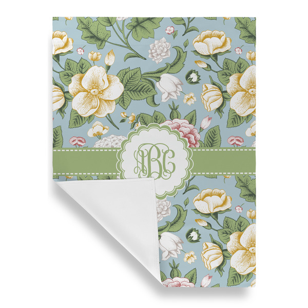 Vintage Floral House Flags - Single Sided - FRONT FOLDED