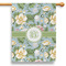 Vintage Floral 28" House Flag (Personalized)