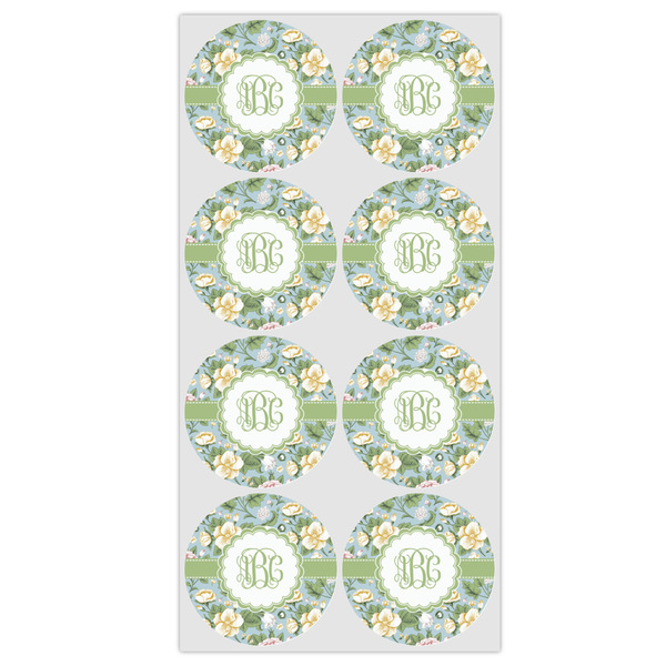 Vintage Floral Icing Circle - Medium - Set of 8