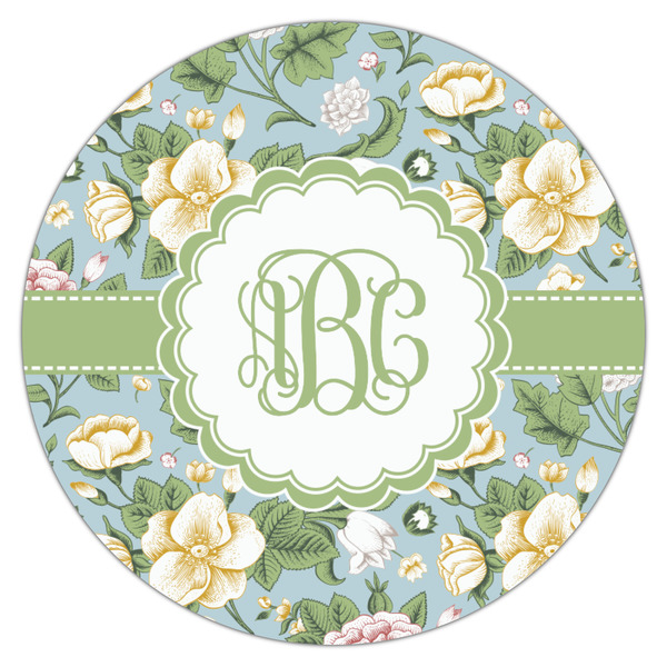 Vintage Floral Icing Circle - Medium - Single