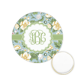 Vintage Floral Printed Cookie Topper - 1.25" (Personalized)