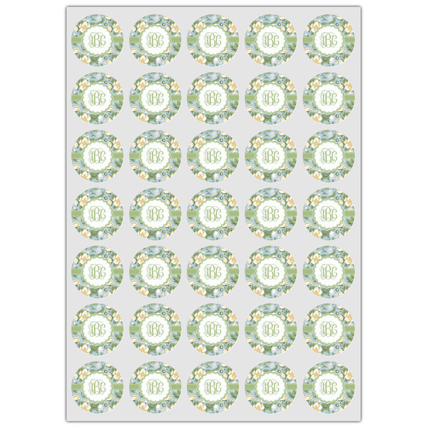 Vintage Floral Icing Circle - XSmall - Set of 35