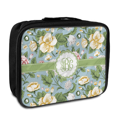 Custom Vintage Floral Insulated Lunch Bag (Personalized)