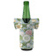 Vintage Floral Jersey Bottle Cooler - FRONT (on bottle)