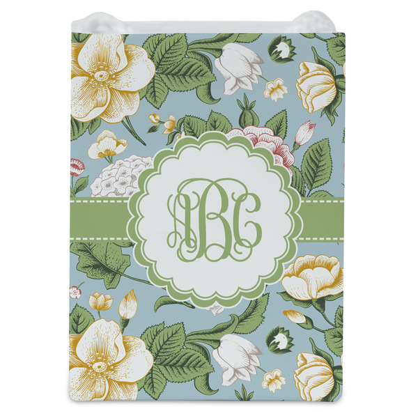 Vintage Floral Jewelry Gift Bag - Matte - Front