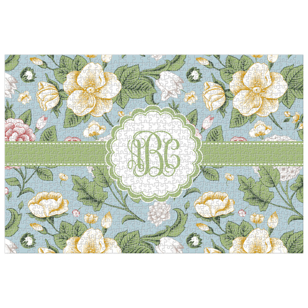 Custom Vintage Floral Jigsaw Puzzle - 1000-piece (Personalized)