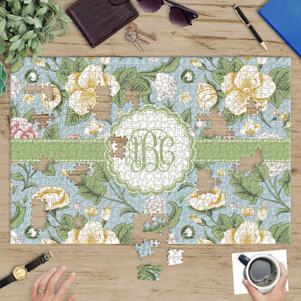 Vintage Floral Jigsaw Puzzle 1014 Piece - In Context