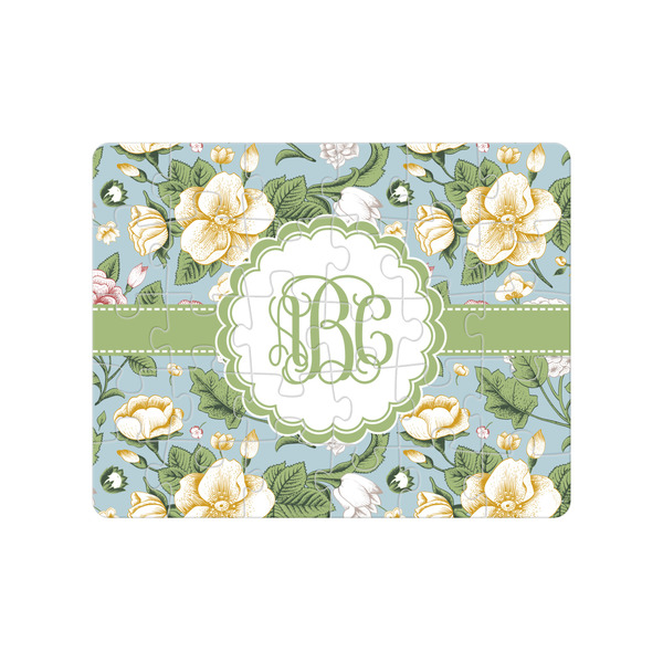 Custom Vintage Floral Jigsaw Puzzles (Personalized)