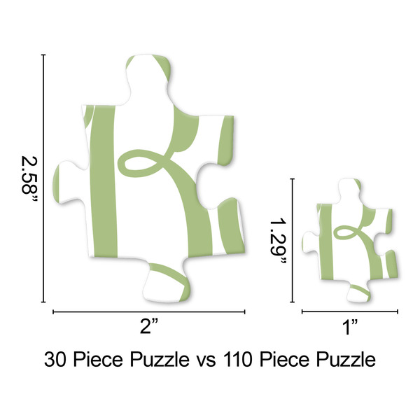 Vintage Floral Jigsaw Puzzle - Piece Comparison