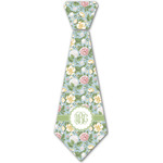 Vintage Floral Iron On Tie - 4 Sizes w/ Monogram