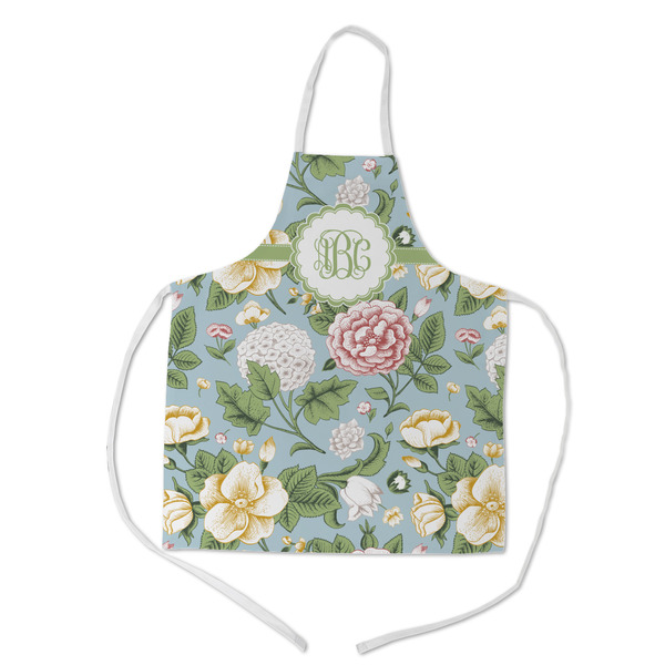 Custom Vintage Floral Kid's Apron - Medium (Personalized)