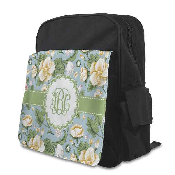 Custom Vintage Floral Preschool Backpack (Personalized)