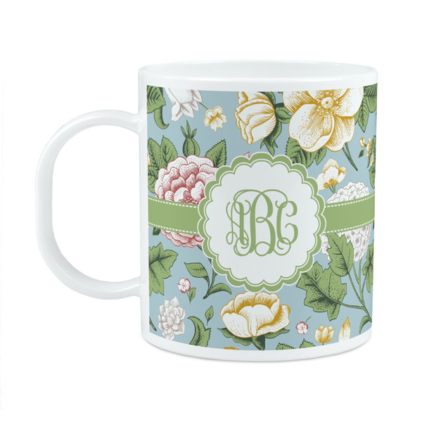 Custom Vintage Floral Plastic Kids Mug (Personalized)