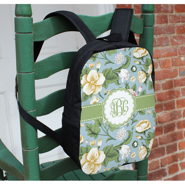 Vintage Floral Kids Backpack - In Context
