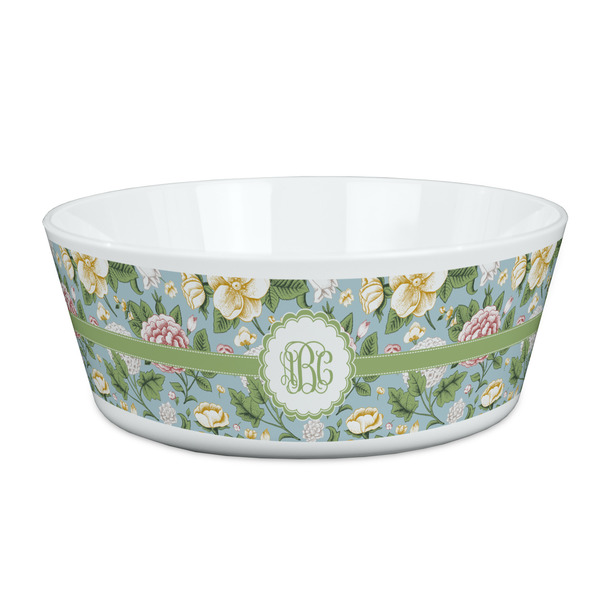 Custom Vintage Floral Kid's Bowl (Personalized)