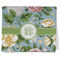 Vintage Floral Kitchen Towel - Poly Cotton - Folded Half