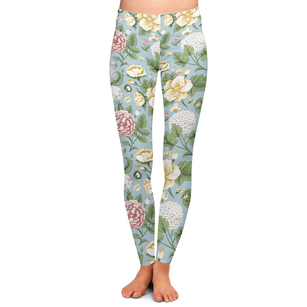Custom Vintage Floral Ladies Leggings - Medium