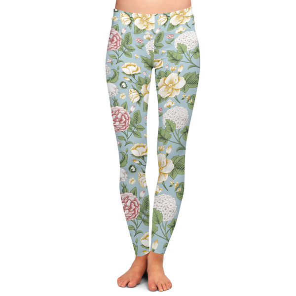 Custom Vintage Floral Ladies Leggings - Extra Large