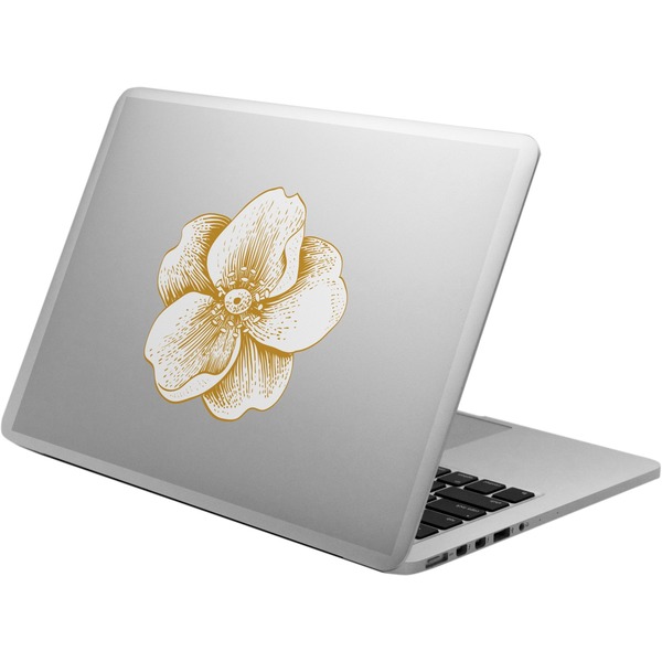 Custom Vintage Floral Laptop Decal