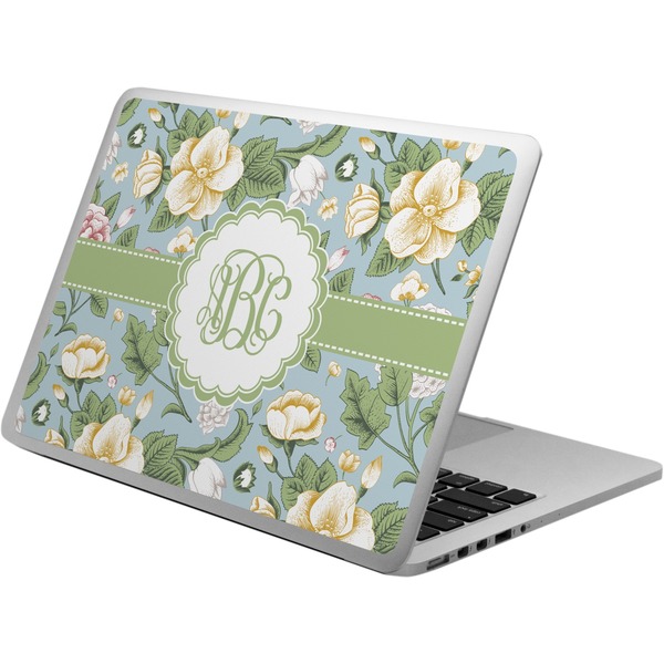 Custom Vintage Floral Laptop Skin - Custom Sized (Personalized)