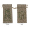 Vintage Floral Large Burlap Gift Bag - Front & Back (Personalized)