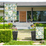 Vintage Floral Large Garden Flag - Double Sided (Personalized)