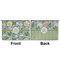 Vintage Floral Large Zipper Pouch Approval (Front and Back)