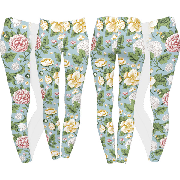 Vintage Floral Leggings Turn Around - Apvl