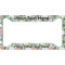 Vintage Floral License Plate Frame - Style A (Personalized)