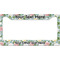 Vintage Floral License Plate Frame - Style B (Personalized)