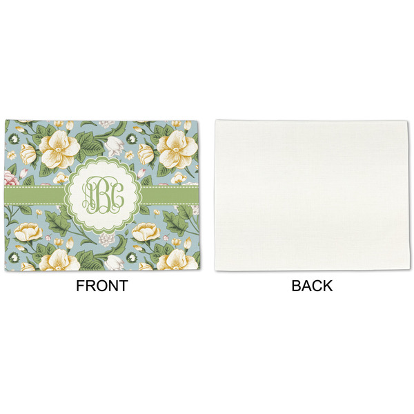 Vintage Floral Linen Placemat - APPROVAL Single (single sided)