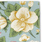 Vintage Floral Linen Placemat - DETAIL