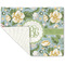 Vintage Floral Linen Placemat - Folded Corner (single side)