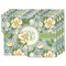 Vintage Floral Linen Placemat w/ Monogram