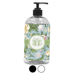 Vintage Floral Plastic Soap / Lotion Dispenser (Personalized)