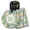 Vintage Floral Plastic Luggage Tag (Personalized)