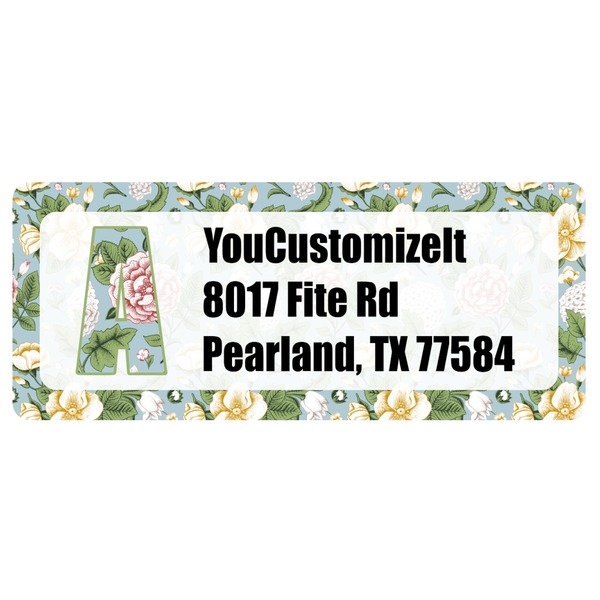 Custom Vintage Floral Return Address Labels (Personalized)