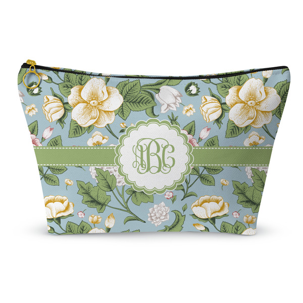 Custom Vintage Floral Makeup Bag - Small - 8.5"x4.5" (Personalized)
