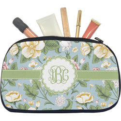 Vintage Floral Makeup / Cosmetic Bag - Medium (Personalized)