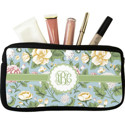 Vintage Floral Makeup / Cosmetic Bag - Small (Personalized)