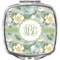 Vintage Floral Compact Makeup Mirror (Personalized)