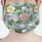 Vintage Floral Mask - Pleated (new) Front View on Girl
