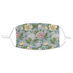 Vintage Floral Adult Cloth Face Mask - Standard