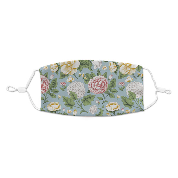 Custom Vintage Floral Kid's Cloth Face Mask - Standard